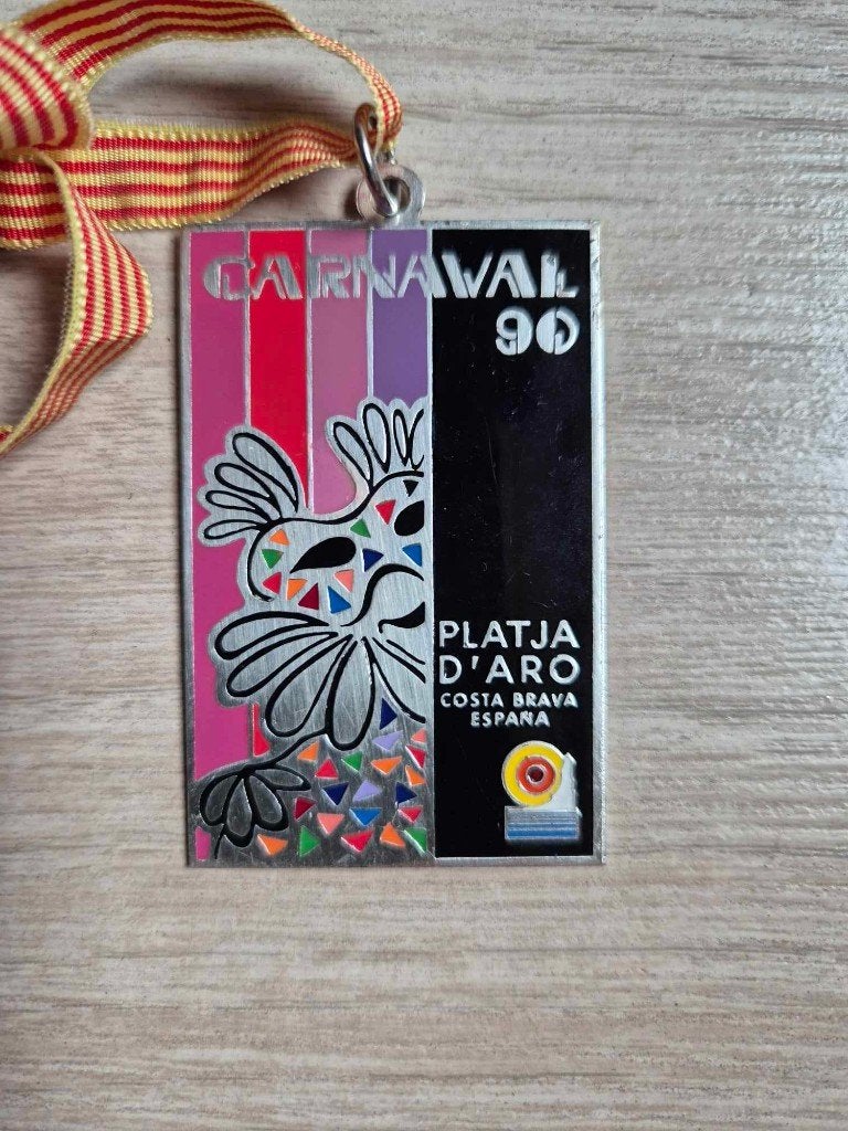Carnaval medaille Spanje 1990, Postzegels en Munten, Ophalen of Verzenden