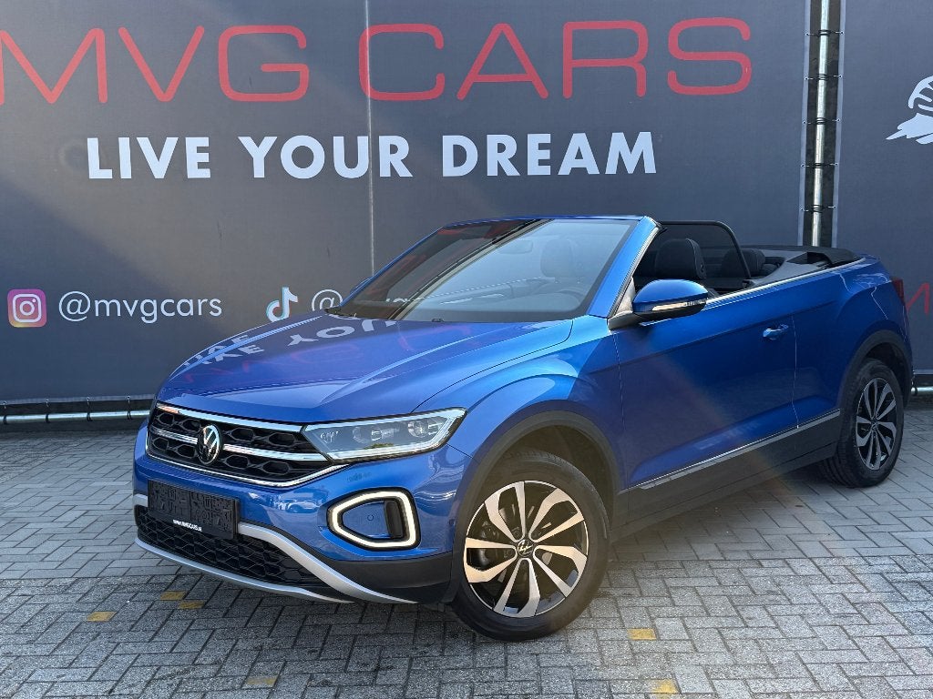 Volkswagen T-Roc Cabrio 1.0 Tsi Style "Navi/Camera/Trekhaak", 4 zetels, Cabriolet, Blauw, Bedrijf