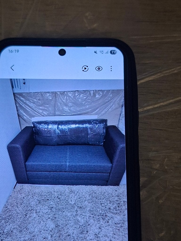 Lit transforme en fauteuil, Maison & Meubles, 100 cm, Gris, Enlèvement, 190 cm ou moins