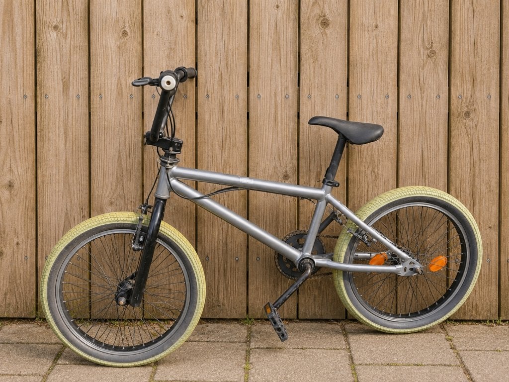 BMX stuntfiets met gele banden 20 inch Decathlon, Fietsen en Brommers, Ophalen, Gebruikt, 20 tot 24 inch