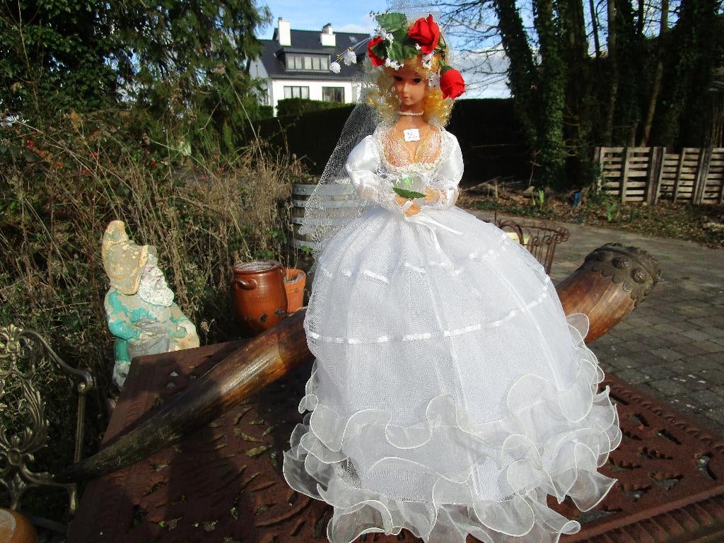 poupée de mariage pliable avec musique vintage, Antiquités & Art, Enlèvement