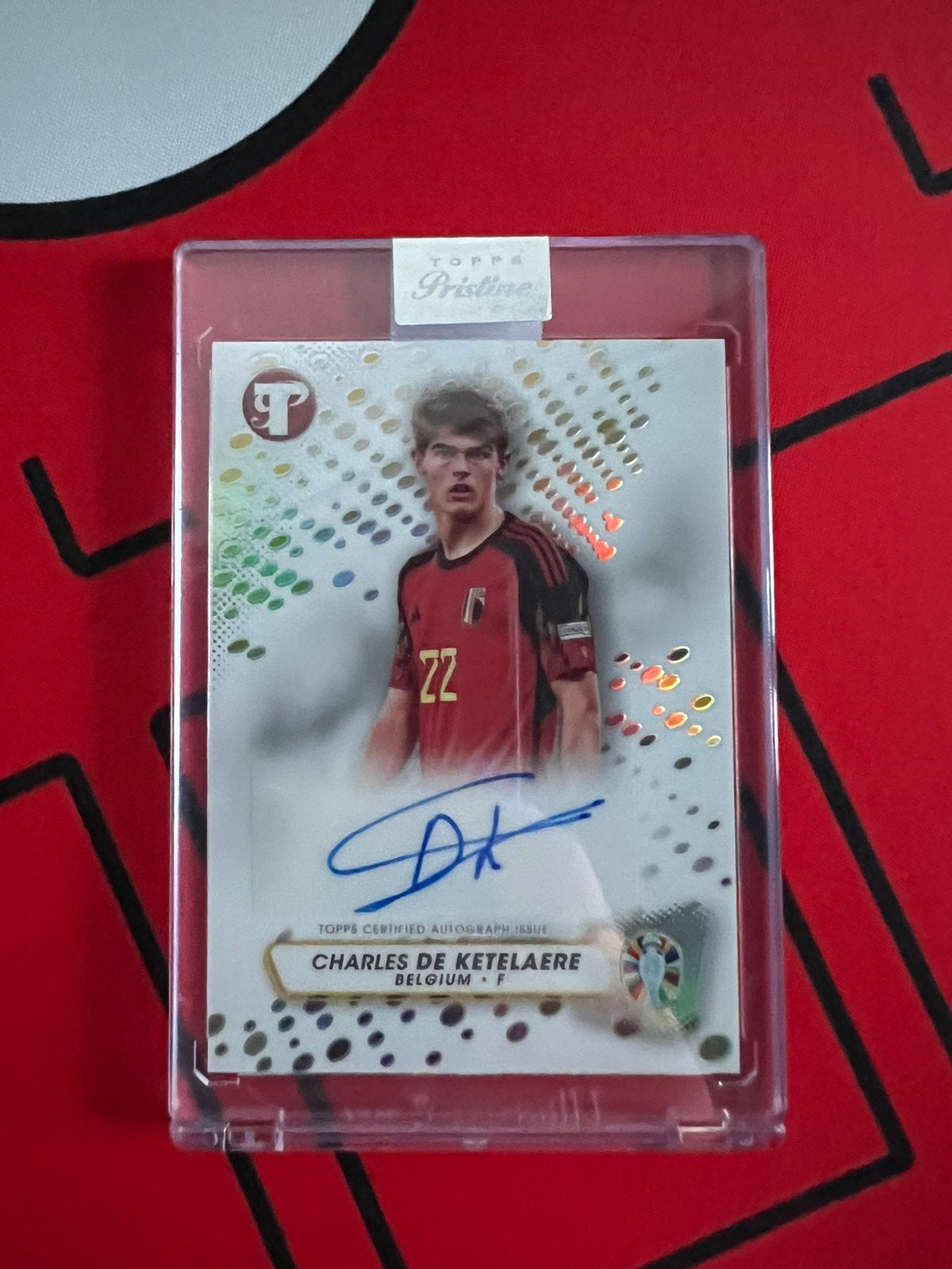 Autograph card belgium - charles de keteleare, Verzenden, Zo goed als nieuw