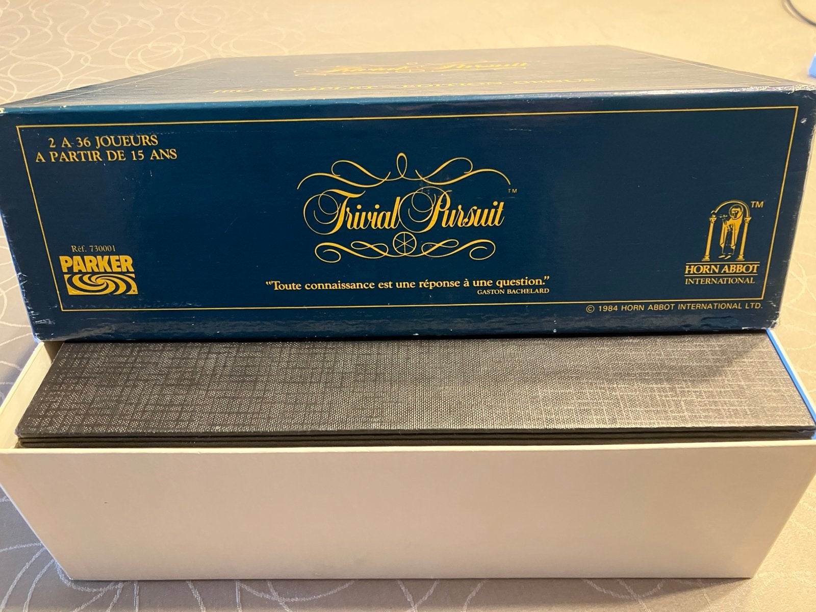 Version francophone du Trivial Pursuit, Enlèvement, Comme neuf