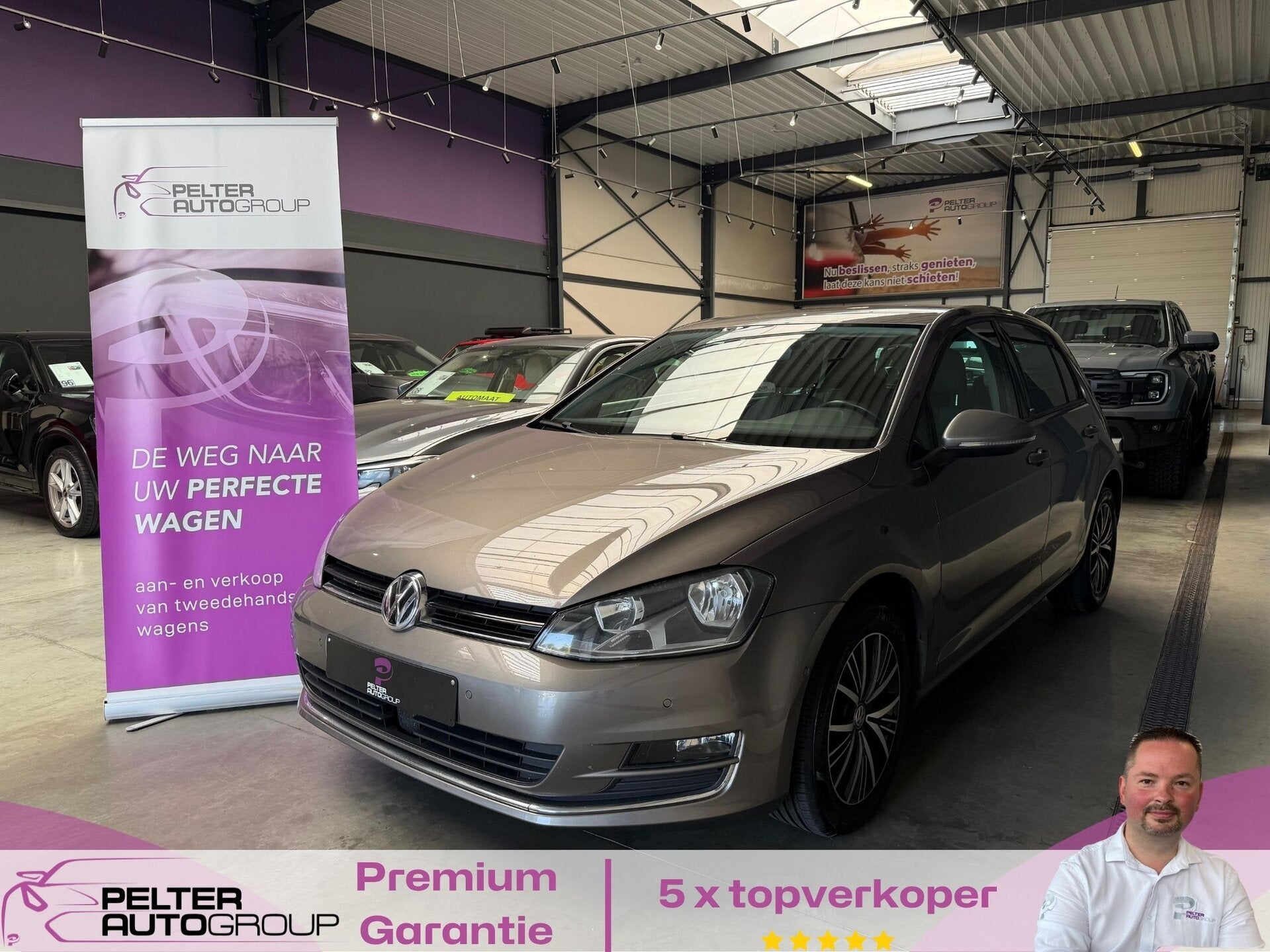 Volkswagen Golf 1.2 TSI DSG BlueMotion GPS Park Pilot DAB T, Auto's, 4 cilinders, Bruin, 0 kg, https://public.car-pass.be/vhr/9422cf07-91ed-4fe9-8c09-41accdb77c28
