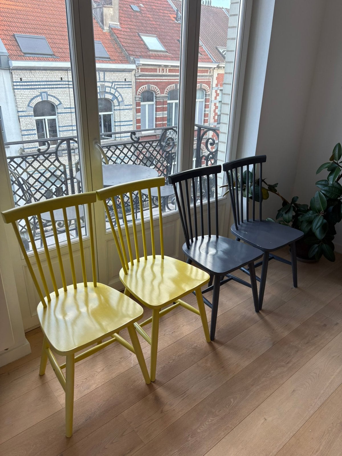 4 Wood H17 Chairs, Autres couleurs, Enlèvement, Utilisé, Bois
