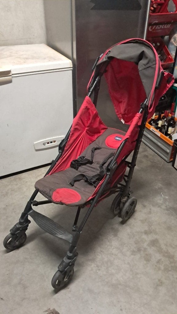 Roze Chicco Liteway plooibuggy – inclusief regenhoes, Ophalen, Gebruikt, Overige merken, Regenhoes