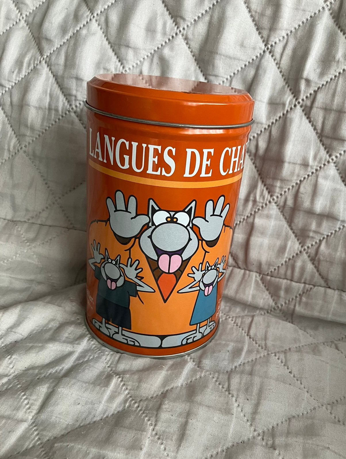 Boîte en métal - Langues de chats Galler - Philippe Geluck., Enlèvement ou Envoi, Neuf, Biscuits, Autres marques