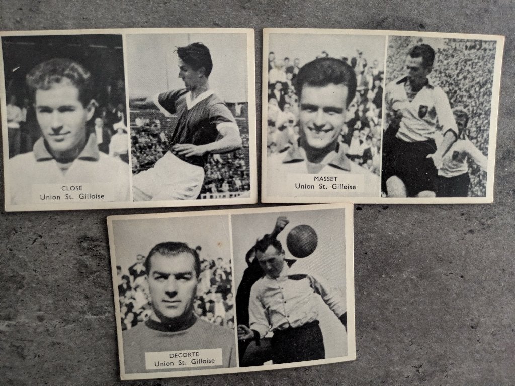 Cartes footMAPLE LEAF années 1950 très rares 3X UNION S.G., Envoi, Comme neuf