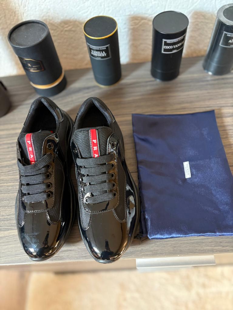 (Prada cups maat 39), Vêtements | Hommes, Chaussures, Enlèvement, Comme neuf, Noir