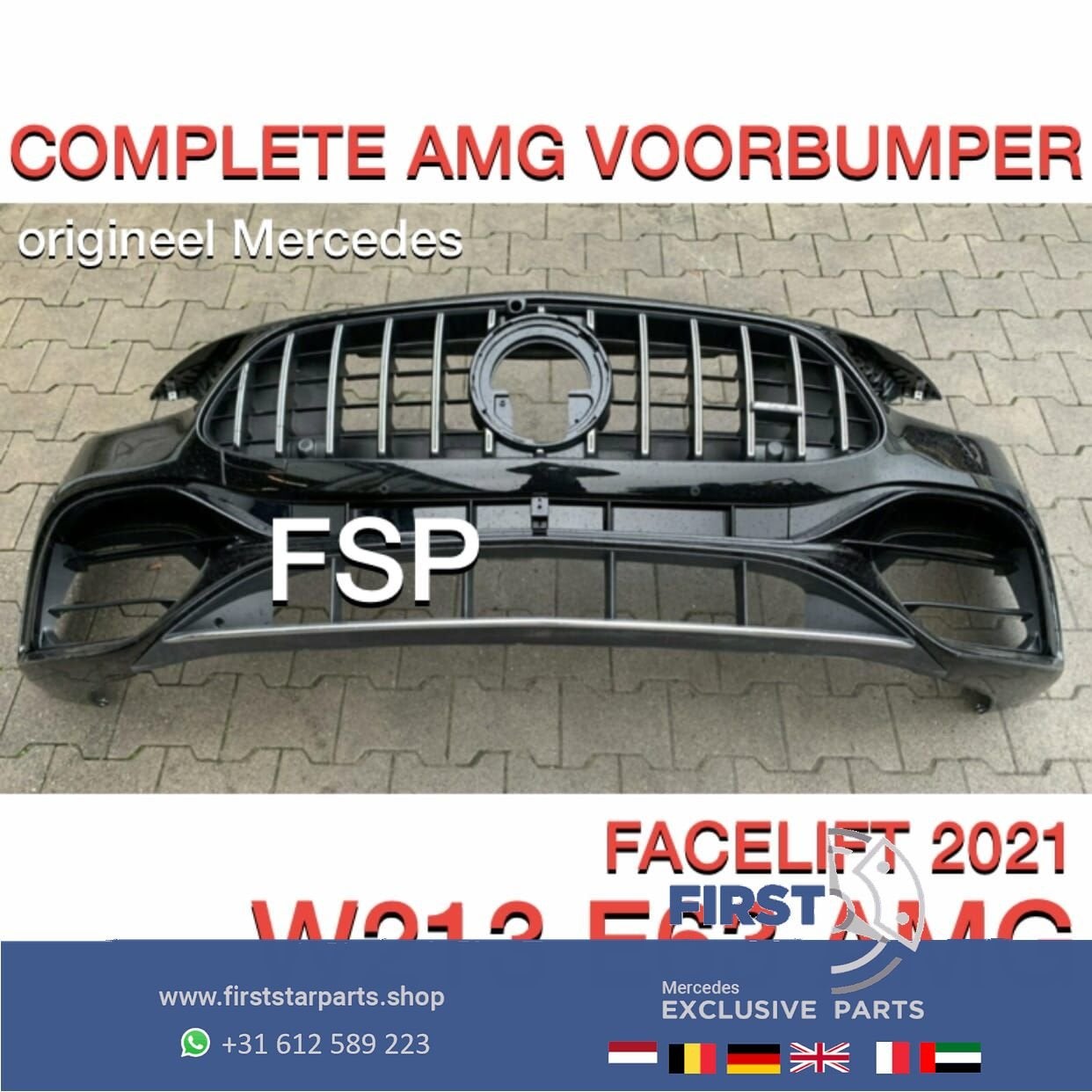 W213 S213 FACELIFT E63 AMG VOORBUMPER COMPLEET origineel Mer