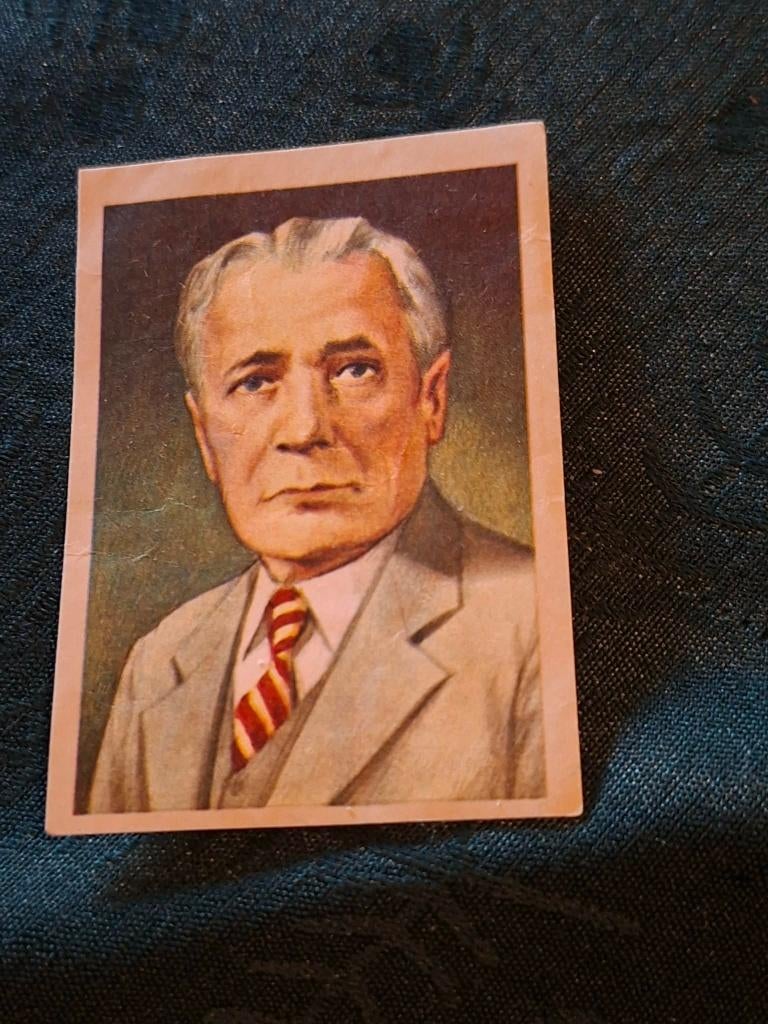 Prentje/Chromo : Henri Desgrange / Chocolade Jacques, 1960 tot 1980, Gebruikt, Ophalen of Verzenden, Prent