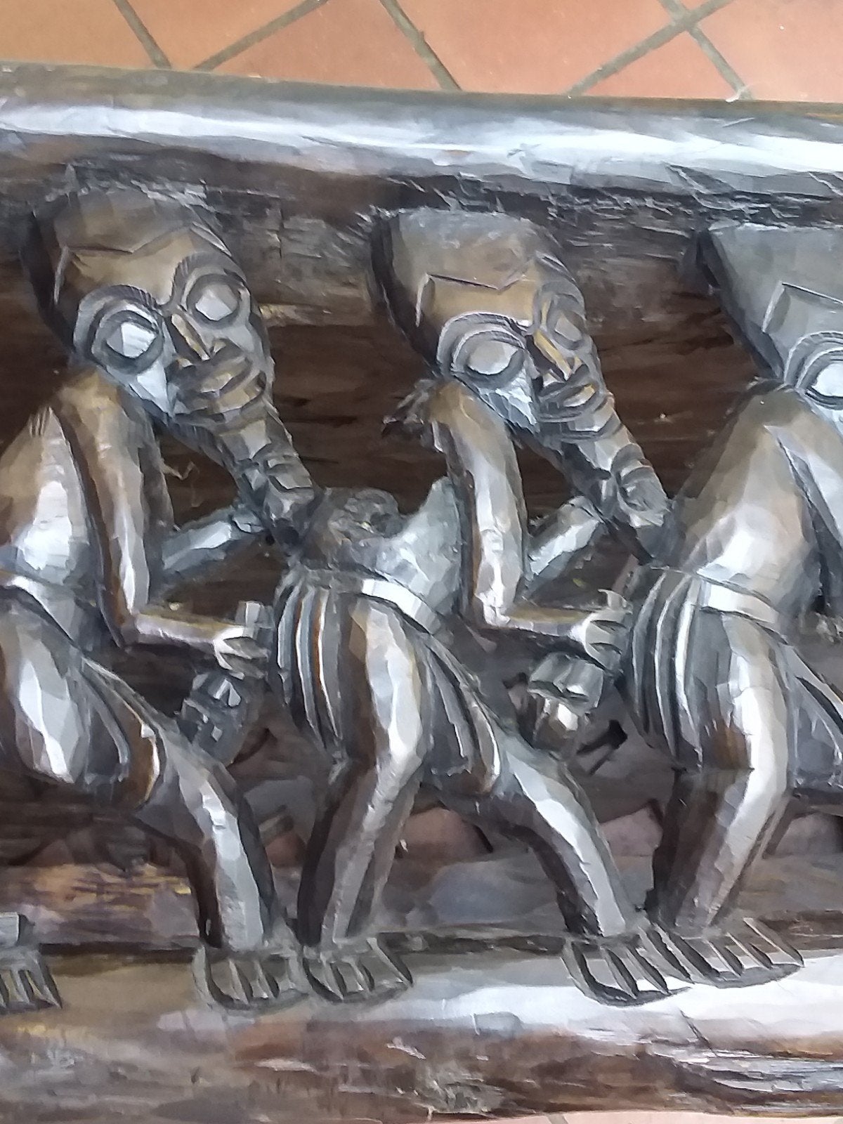 bamileke bed uit Kameroen, Ophalen, Handgemaakt