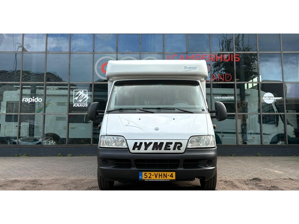 Hymer Tramp 655 Airco,Topindeling,Vastbed, Caravans en Kamperen, Ringverwarming, Bedrijf, Hymer, 6 tot 7 meter