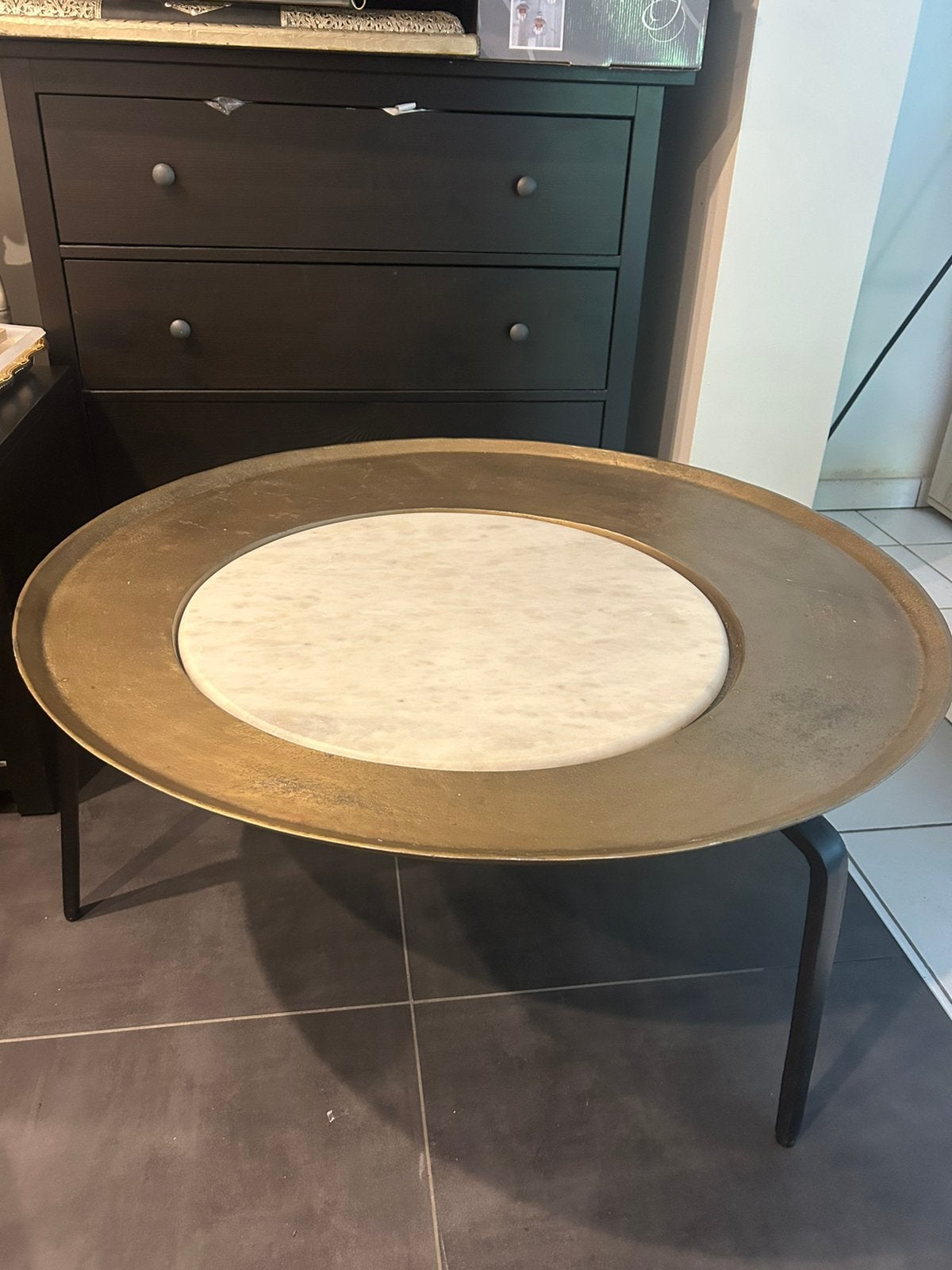 Table basse, Enlèvement, Comme neuf, Métal
