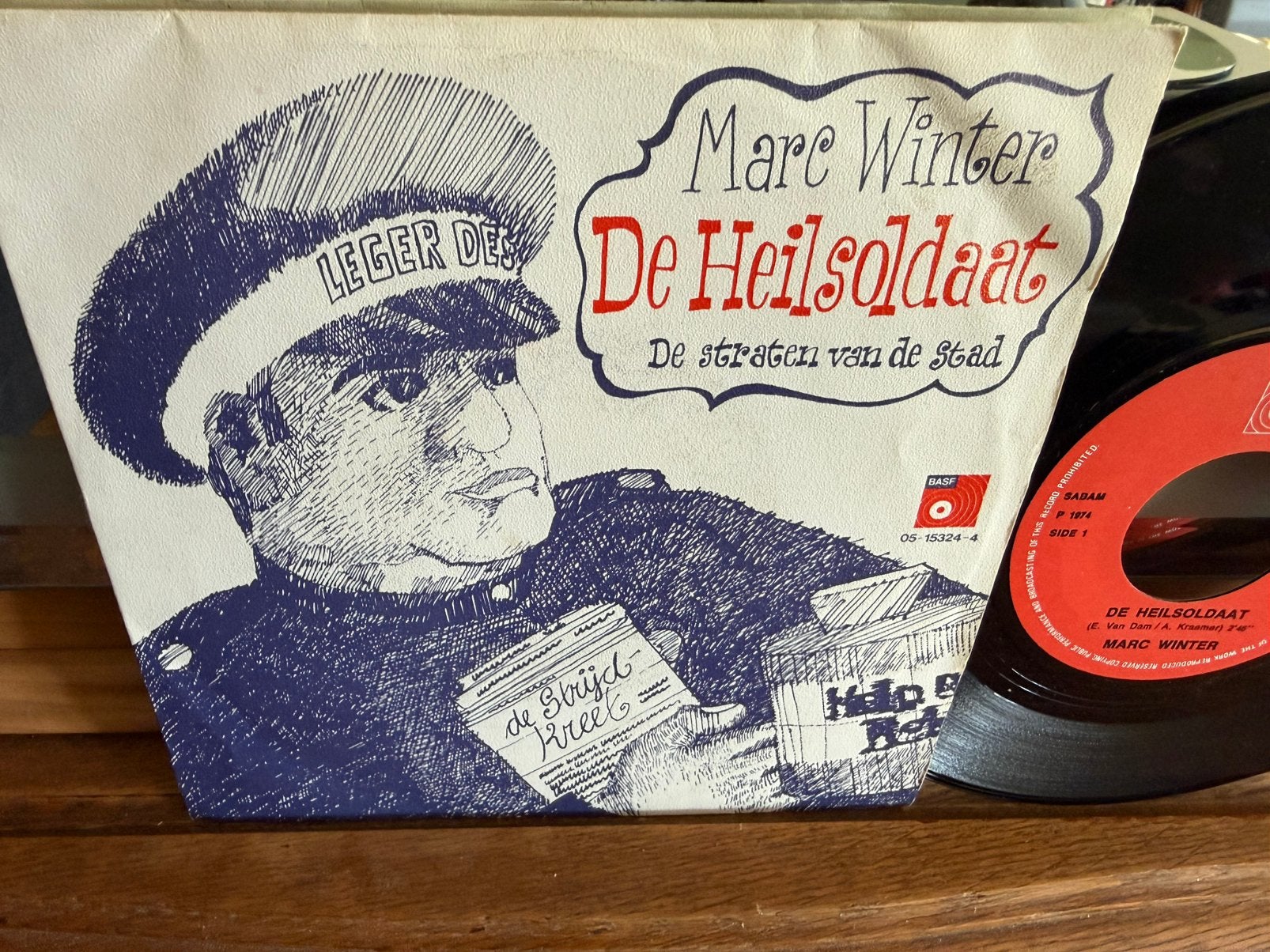 Le Soldat du Salut - City Streets, Pressage original, En néerlandais, Enlèvement ou Envoi, 7 inch