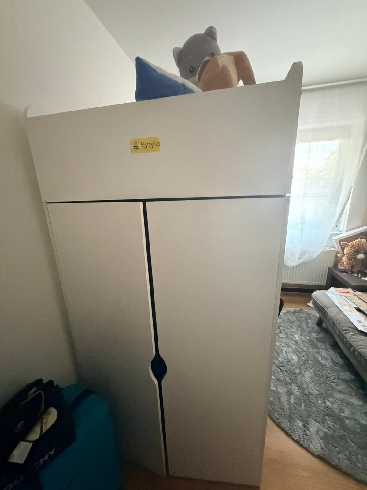 Te koop: IKEA kinderbed met geïntegreerde kast, burea, Enlèvement, Comme neuf