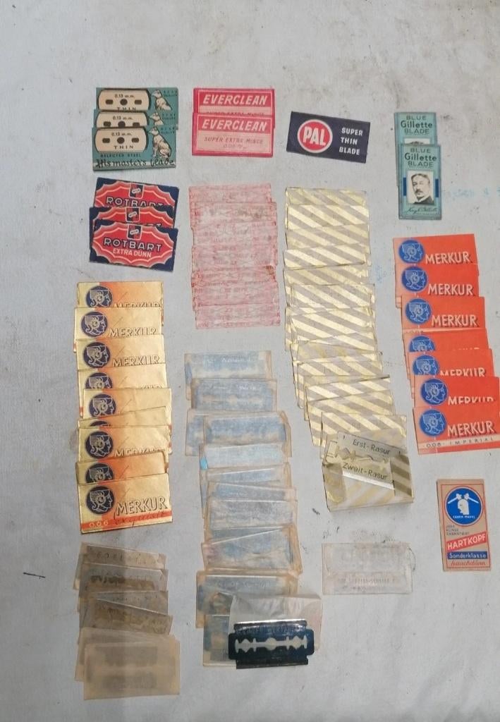 Lot lames rasoir militaire WW2 Allemand US army, Envoi, Autres, Autres types