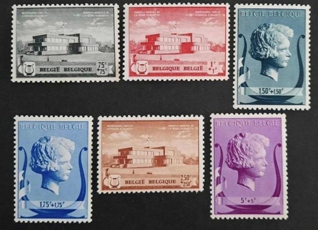 België: OBP 532/37 ** Muziekstichting Kon. Elizabeth 1940., Orginele gom, Ophalen of Verzenden, Zonder stempel, Postfris