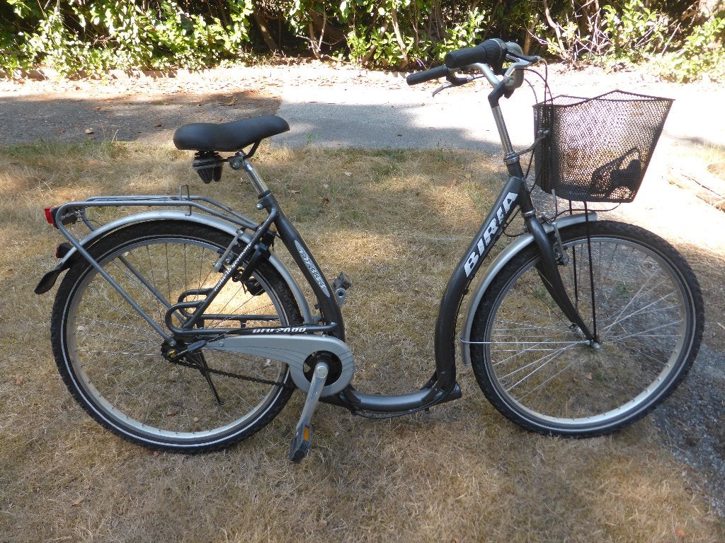 damesfiets met lage instap rijklaar met slot en mandje, Fietsen en Brommers, Ophalen, Gebruikt, (Extra) lage instap