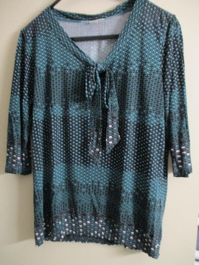 Groene blouse V-hals Street One maat 40, Maat 38/40 (M), Street One, Ophalen of Verzenden, Zo goed als nieuw