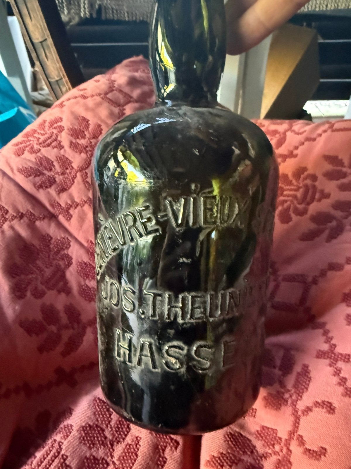 Ancienne bouteille de gin jos theunisen Hasselt, Collections, Enlèvement, Comme neuf