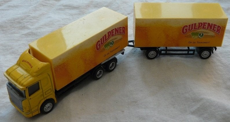 Modelvrachtwagen, Scania Truck & Trailer, Gulpener Bier.(1), Verzamelen, Ophalen of Verzenden, Gebruikt, Overige typen