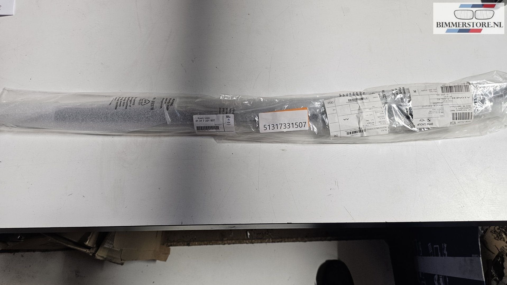 Zwarte raamlijst buitenzijde links voorzijde BMW 2 serie F48, Neuf, -, -, Origine de la pièce connue