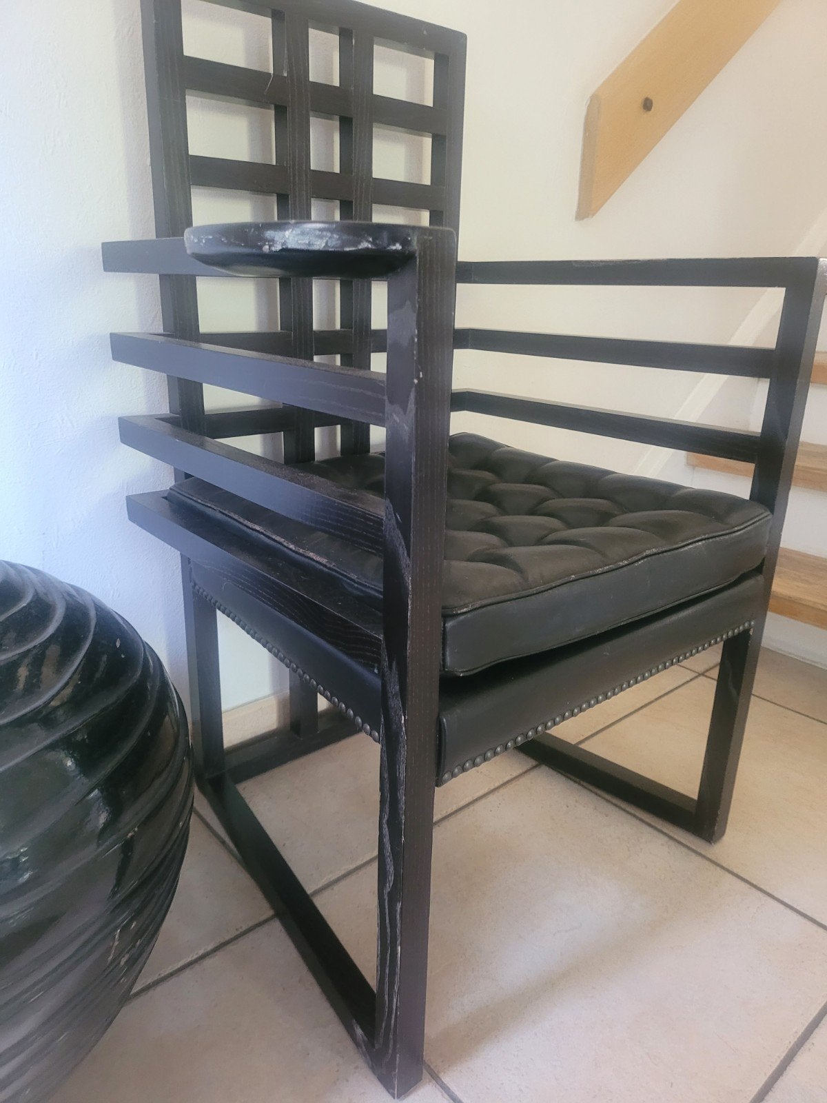 Authentieke "Armloffel" Josef Hoffmann for Wittmann, Huis en Inrichting, Ophalen