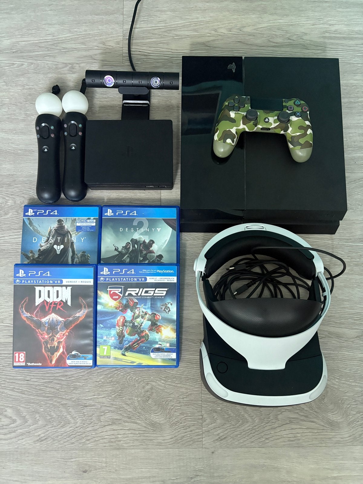 PS4 Pro + PSVR Bundle met Move Controllers & Games, Games en Spelcomputers, Spelcomputers | Sony PlayStation 4, Ophalen, Met games