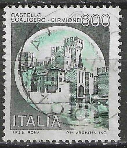 Italie 1980 - Yvert 1452 - Rocca Scaligero - 600 l. (ST), Envoi, Affranchi