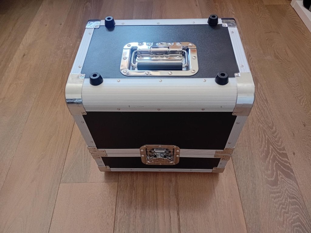 FLIGHTCASE VOOR MAX. 45T 12" VINYL, Muziek en Instrumenten, Behuizingen en Koffers, Ophalen of Verzenden, Zo goed als nieuw, Flightcase