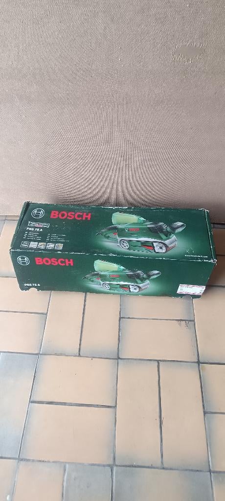 bandschuurmachine bosch PBS75A, Ophalen