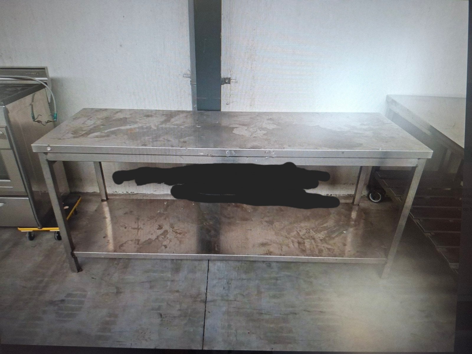inox werktafels, Ophalen