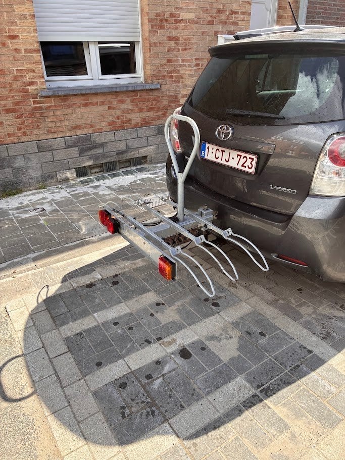 Stevige trekhaak-fietsendrager voor 3 fietsen, Ophalen, 3 fietsen of meer, Gebruikt, Trekhaakdrager