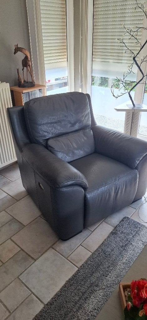 Bankstel, Huis en Inrichting, Ophalen, Zo goed als nieuw, Overige maten, Leer