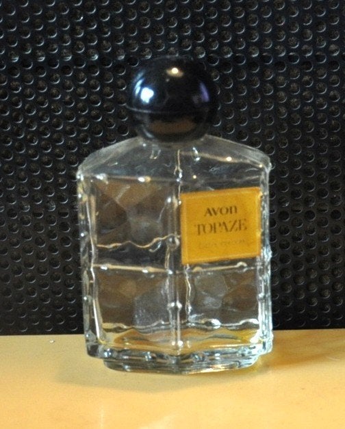 bouteille fiole vide parfum avon topaze (28), Collections, Parfums, Enlèvement ou Envoi, Utilisé, Bouteille de parfum