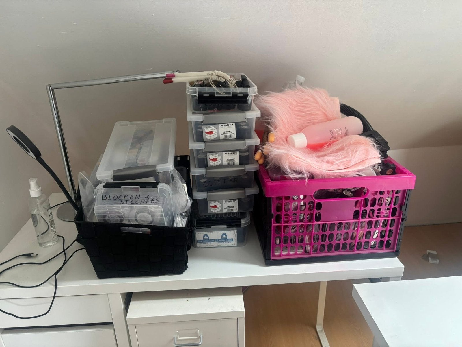 Volledige set nagelspullen te koop., Ophalen, Zo goed als nieuw