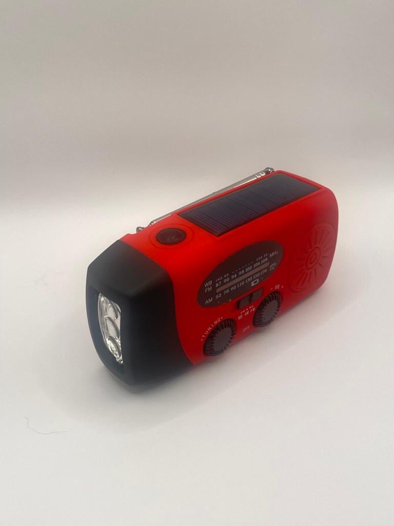 SOLARBABY Solar AM/FM Weather Radio Self-Powered With Crank, Ophalen of Verzenden, Nieuw