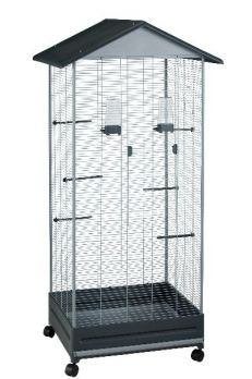Volière grijs, Dieren en Toebehoren, Vogels | Hokken en Kooien, Ophalen of Verzenden, Nieuw, Kunststof, Volière