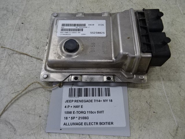 MODULE D ALLUMAGE Jeep Renegade (BU) (55258825), Webaccessibility@stellantis.com, Stellantis N.V., Utilisé, Taurusavenue 1
2132 LS  Hoofddorp, NL