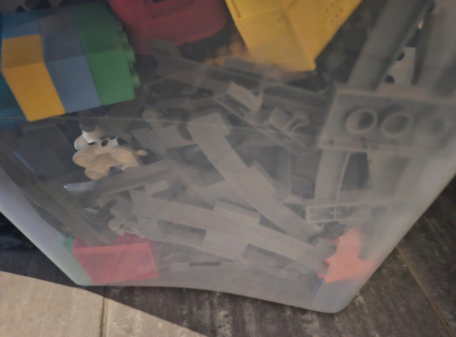 boîte avec train Duplo 5 kg, Enfants & Bébés, Enlèvement ou Envoi, Utilisé