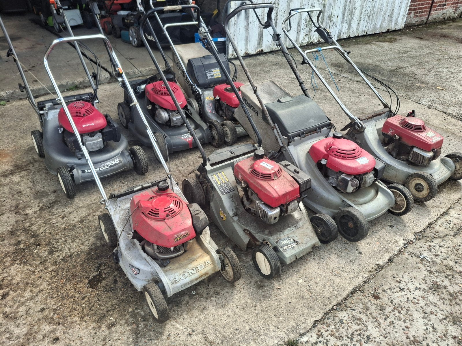 honda grasmaaiers, Jardin & Terrasse, Tondeuses à gazon, Enlèvement, Bac de ramassage