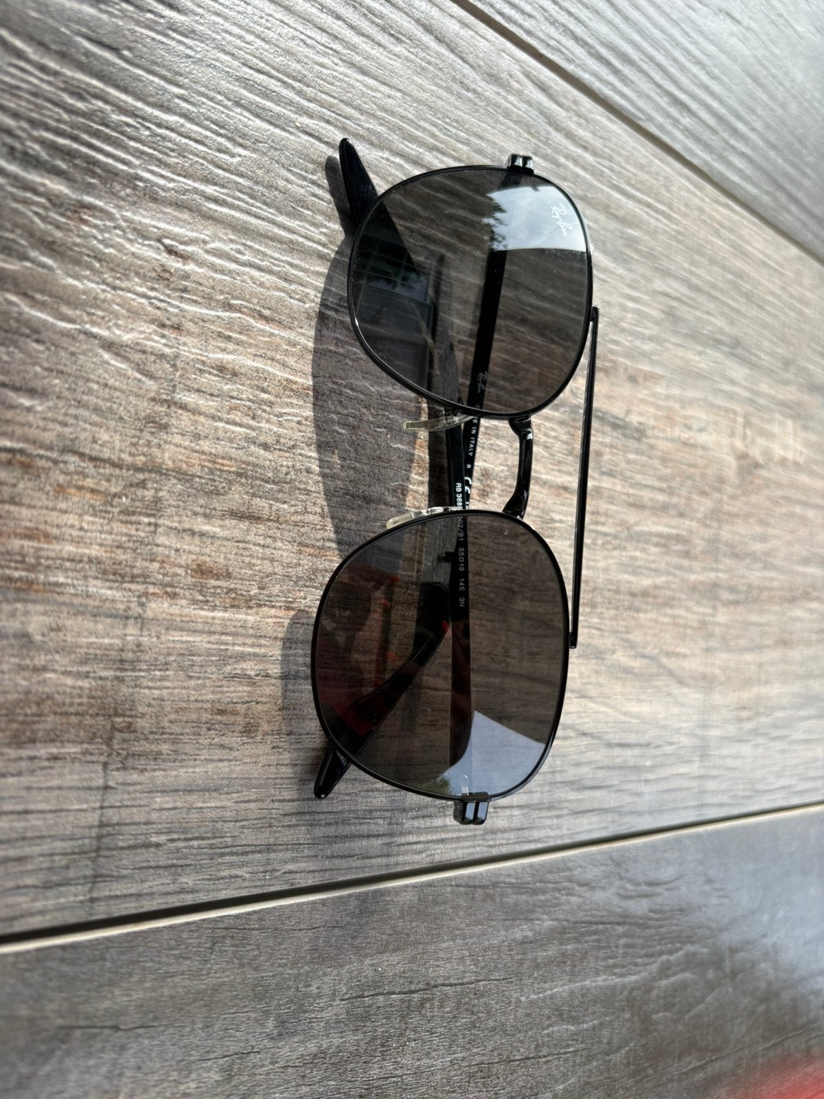 Ray-ban aviator zonnenbril, Ophalen, Zonnebril, Zwart, Zo goed als nieuw