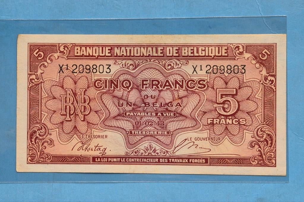 10 Francs  1943  Londen, Postzegels en Munten, Ophalen of Verzenden, Los biljet