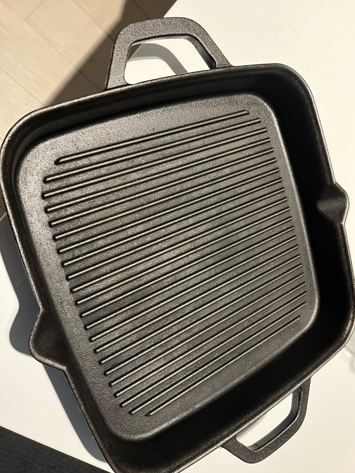 Poêle à griller en fonte BURNHARD, Maison & Meubles, Comme neuf, Sans PFAS, Enlèvement, Cocotte