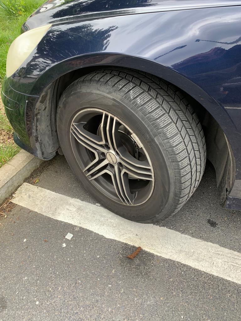 Jantes Mercedes R cl à vendre avec de bons pneus, Pneus et Jantes, Véhicule de tourisme, 18 pouces, Enlèvement