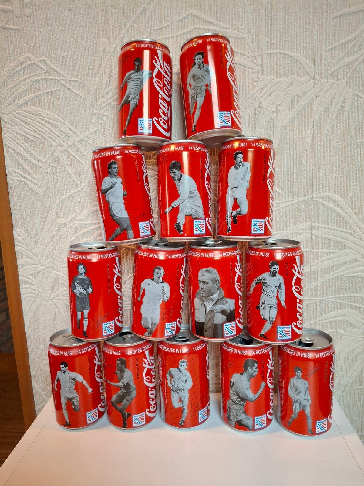 Mooie verzameling van 55 lege cola blikken, Ophalen of Verzenden