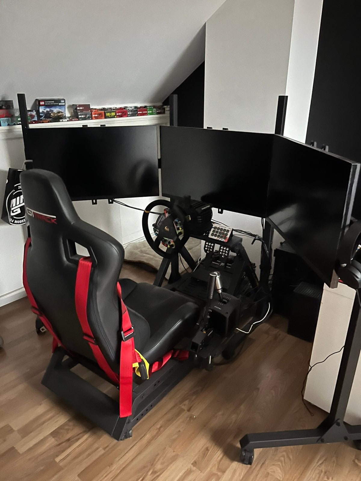 Fanatec triple screen race simulator, Consoles de jeu & Jeux vidéo, Fanatec, Enlèvement, Comme neuf, Shifter