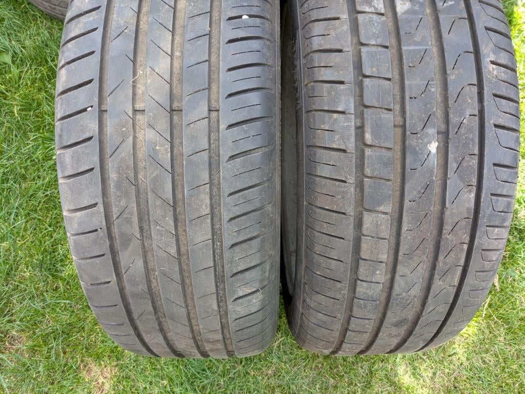 4 Jantes Alu Hyundai 17" + Pneus, Auto-onderdelen, Banden en Velgen, Banden en Velgen, Zomerbanden, 17 inch, 225 mm, Personenwagen