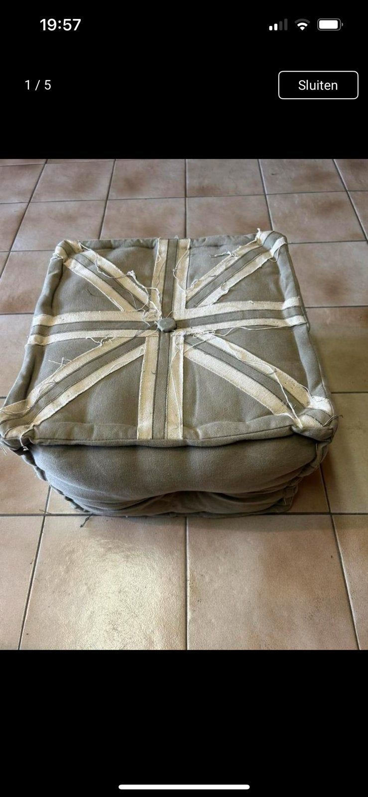 Pouf de siège, Carré, Enlèvement, Utilisé, Moins de 50 cm